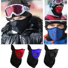 Winter Warm Fleece Mask Motorcycle Bike Ski Cycling Half Face Mask Cover Outdoor Sports Balaclavas Windproof Neck Scarf Headwear