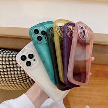 For iPhone 12 Pro Max 13 11 Pro XS Max For iPhone 15 14 13 Pro Max 12 11 Xs XR 7 8 Plus Soft TPU Phone Case Round Camera Lens Protection Case Cover