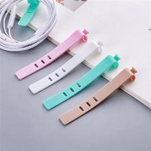 8pcs Solid Color Cable Winder Organizer Desk Set Wire Data