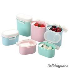 Baby milk powder container portable food baby sealed baby milk powder box portable children food storage box