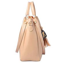Speed X Fashion Women's Leather Handbag(Cream)