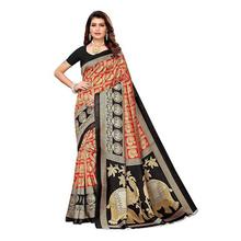 Anni Designer Women's Mysore Silk Printed Saree with