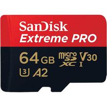 SanDisk 64GB Extreme  (UHS-I microSDXC Memory Card with SD Adapter)