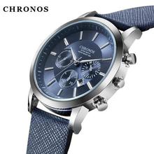 CHRONOS Mens Top Brand Watch Men Watch Luxury Men's Watch Sport