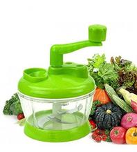 Manual Multi-Functional Machine 5 Stainless Steel bladed Vegetable Cutter/Chopper/ Blender for Vegetables (color assorted)