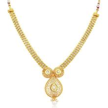 Sukkhi Brilliant Gold Plated White Pearl Necklace Set For