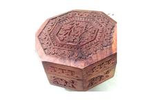 wooden carving box