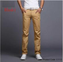 Cotton Men Pants Straight Spring and Summer
