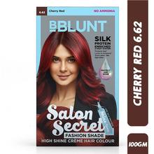 Bblunt Salon Secret High Shine Creme Hair Colour - Cherry Red Hair Colour 6.62 (No Ammonia)