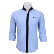 Men's Sky Blue Slim Fit Casual Shirt