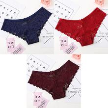 3 Pcs Sexy Lace Breathable Panties For Woman (M-XL)