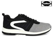 Caliber Shoes Black/Grey Ultralight Sport Shoes For Men- ( 430 )