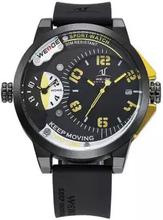 Weide UV1501 Dual Time Analog Black Army Military Quartz Sport Wrist Watch