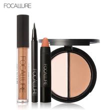 FOCALLURE New 4Pcs Easy Lip Makeup Black Eyeliner Pencil