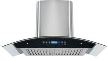 HA-9002 36 Inches Glass Hood Chimney With Remote - Black