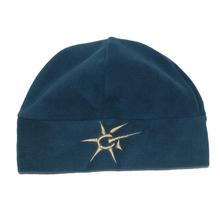 Teal Blue Front Embroidered Polar Fleece Unisex Hat-HT1158