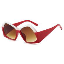SHAUNA Double Colors Oversize Women Sunglasses Fashion