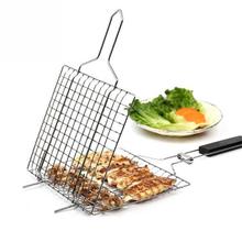 Grill Rack BBQ Clip Folder Grill Single Meat Fish