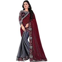 KEDARFAB Women's Lycra Art Silk Saree With Blouse Piece