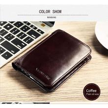 ManBang Classic Style Wallet Genuine Leather Men Wallets Short Male