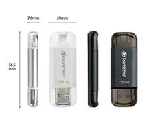 TRANSCEND JDG300S JetDrive Go Silver-128GB / Apple OTG Pen Drive