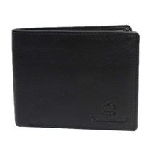 Black Genuine Leather Bi-Fold Wallet For Men
