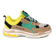Multicolored Lace Up Sneakers For Men