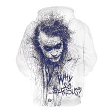 New off white Joker Sweatshirts Men Brand Hoodies 3D