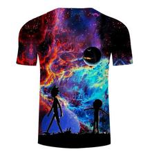 Rick and Morty t shirt Galaxy tshirt Men t-shirt 3D Tops&Tees Funny