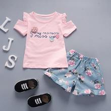 BibiCola Summer Baby Girls Clothing Set Toddler Clothes