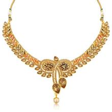 Sukkhi Cluster Lct Stone Gold Plated Necklace Set For Women