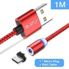 RAXFLY Magnetic Charge For iPhone XS Max XR Cable Magnetic Charger Micro USB Type C Cable Magnet Lightning to USB Charging Wire