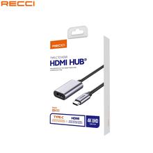 Recci USB C to HDMI Adapter 4K Cable USB Type-C to HDMI Adapter