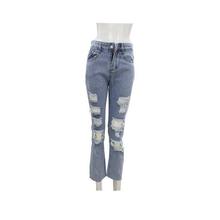 Light Blue Ripped Jeans Pant For Women