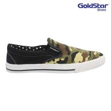 Goldstar TADPOLE Black/Green Combat Slip on Shoes For Men