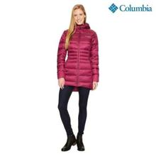 Columbia 1682851520 Hellfire Mid Down Hooded Jacket For Women- Pink