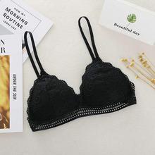 Sexy Seamless Deep V Lace Women Bra Wireless Thin