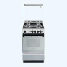 Elba Gas Cooker 55 X 220 with gas oven Stainless Steel 50cm