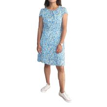 Blue Floral Printed Dress For Women