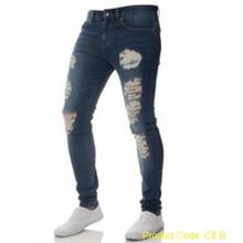 Men's Ripped Skinny Destroyed Slim Fit Jeans Pants with Holes pent men