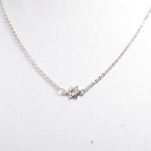 Ouxi Silver/White Star Sign Pendant With Chain For Women-K10202