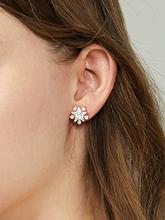 Rhinestone Star Stud Earrings 1pair