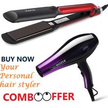 COMBO Professional Kemei KM-531 Hair Straightener & Mozer hair Dryer