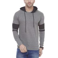 SALE- Cenizas Men's Hooded Full Sleeves Dual Tone Round Neck Casual