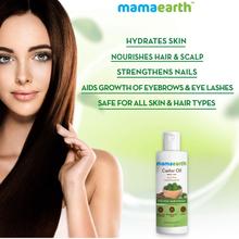 Mamaearth Castor Oil For Healthier Skin, Hair And Nails With 100% Pure And Natural Cold-Pressed Oil, 150Ml