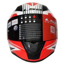 LS2  Rapid Shine Full Helmet -  White/Red/Black