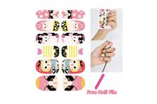 Kawaii Cat Design Nail Art Sticker Self Adhesive