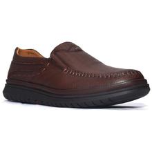 Shikhar shoes Slip On Leather Formal Shoes For Men- Brown - 1709