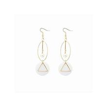 Shell Circle Triangle Drop Earrings Jewelry Women Party