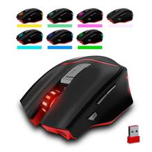 FashionieStore mouse ZELOTES F-18 Dual-mode Gaming Mouse6 Level 3200DPI 500Hz Wired/Wireless 7 Color